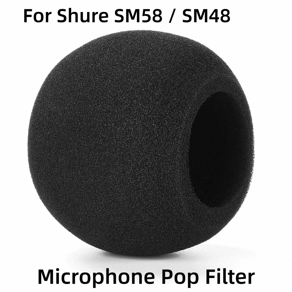 Shure Mic Sm58 - غطاء ميكروفون بديل من الإسفنج المخملي