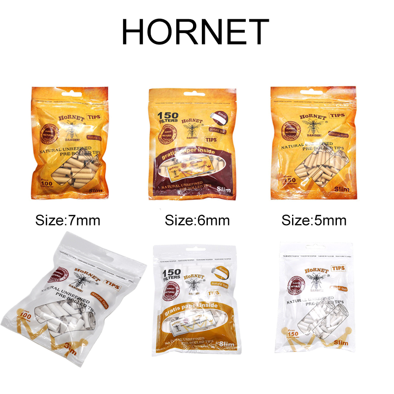 Weed Vaping Accessories - فلاتر سجائر HORNET DANGER طبيعية رفيعة