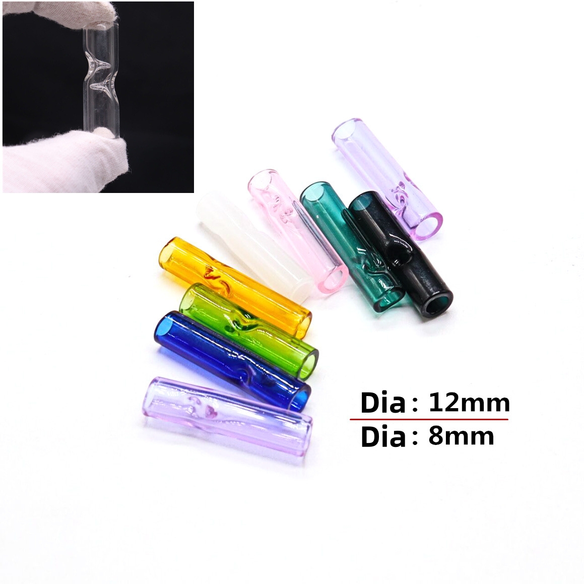 Accessories For Vaping - 4 قطعة السجائر الزجاجية المستديرة الفم
