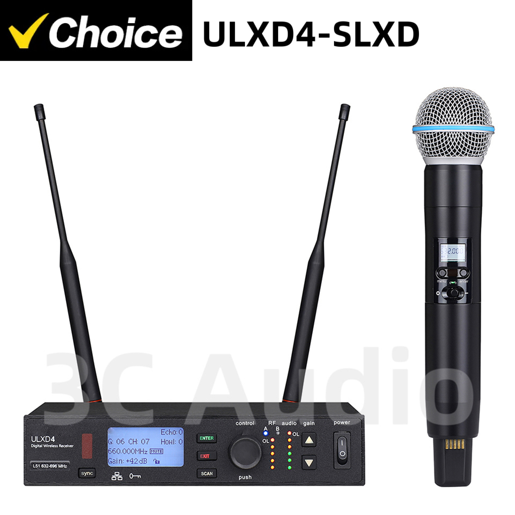 ULXD4-SLXD 500/600 ميجا هرتز م - مراجعة Shure Mic Sm58 وسعره